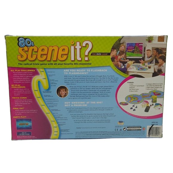 80s Scene It The DVD Game Trivia Board Game Mattel New Sealed - Picture 2 of 7